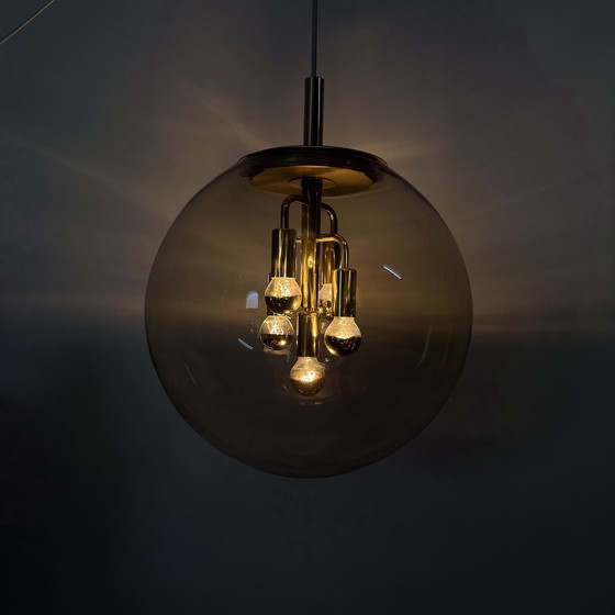 Image 1 of Doria Leuchten globe glass hanging lamp , 1970s