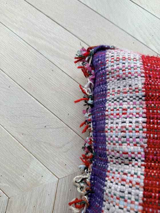 Image 1 of 1x kleurrijk geweven kussen, Menno Kroon