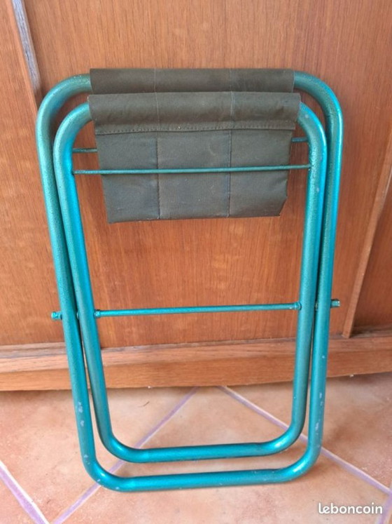 Taburete plegable de acero para caza, pesca y camping, 42x30cm – Metal, Canvas (photo 3 of 5)