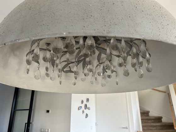 Image 1 of Robuste Metall-Pendelleuchte im modernen Kronleuchter-Design, 90 cm