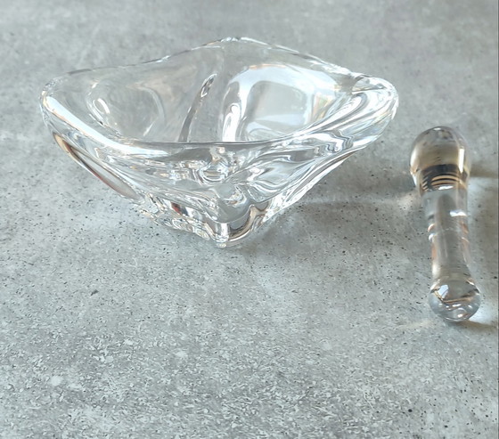 Image 1 of Asbak en stamper Daum kristalwerk