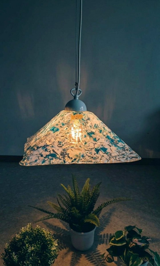 Image 1 of Lustre MURANO Sylcom à hauteur réglable / échelles blanches et bleues Neuf