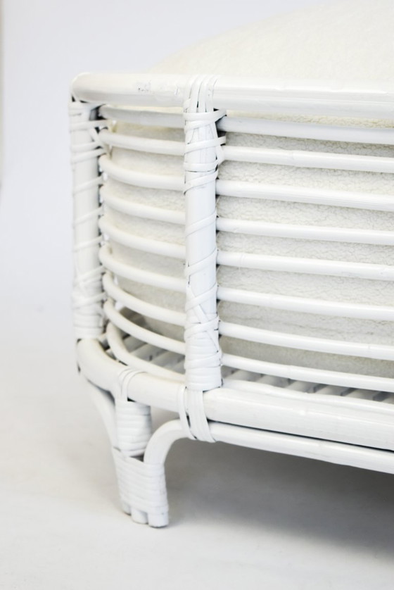 Image 1 of Neuer handgefertigter Hundekorb aus Rattan mit Memory-Schaum-Kissen und waschbarem Bezug
