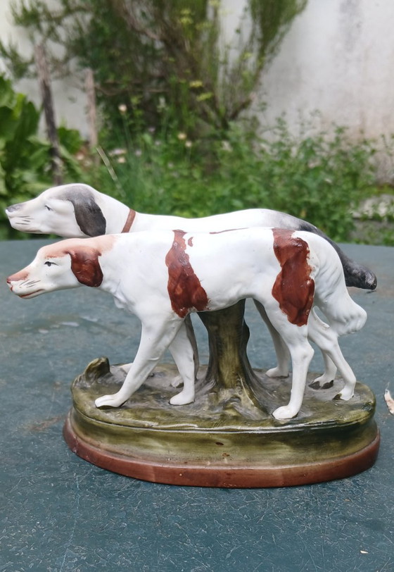 Figurine Setter Chiens En Porcelaine Céramique, 1916 Setter – N° 2583 – Sculptures, Ceramic (photo 2 of 5)