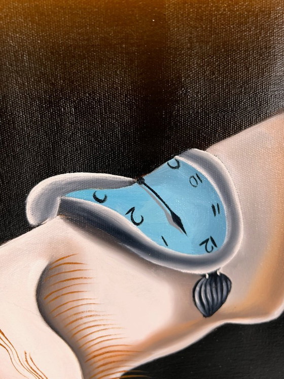 Image 1 of Salvador Dalí – A Second Before - Hand-painted on canvas (rolled up)