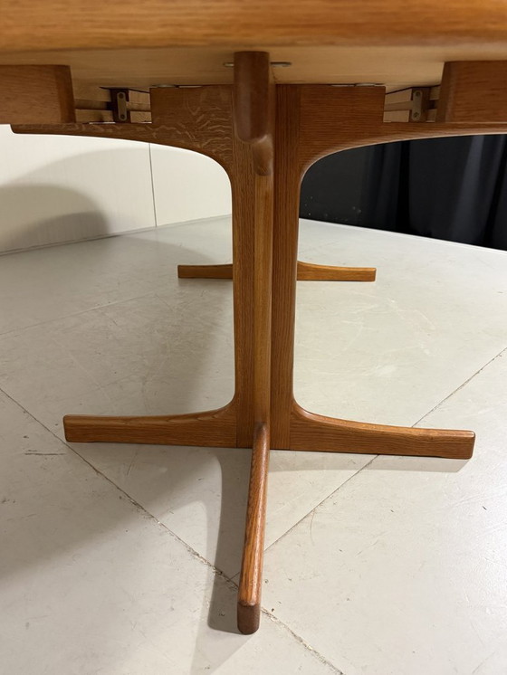 Image 1 of K.E. Ekselius large extendable oak dining table J.O. Carlsson Sweden