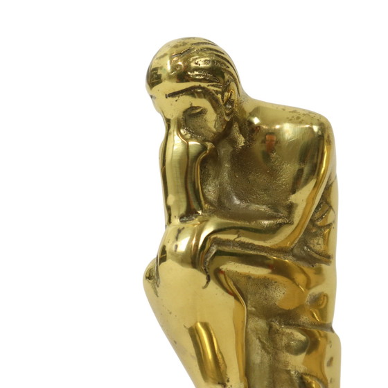 Image 1 of Italienische Messing-Buchstützen Der Denker