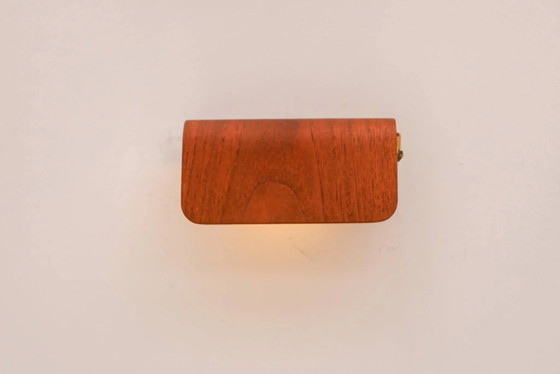 Applique vintage in teak. Design scandinavo classico di metà secolo. – Metal, Brass, Scandinavian (photo 13 of 14)