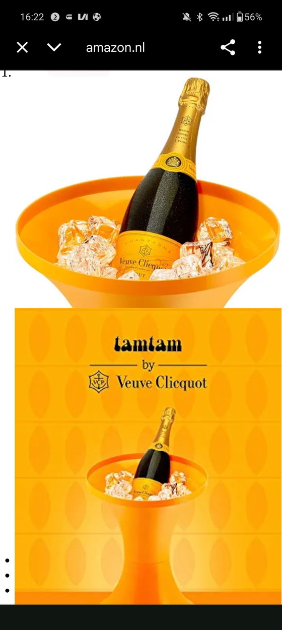 Image 1 of Tam tam stool champagne cooler design by Henry Massonet for veuve clicquot