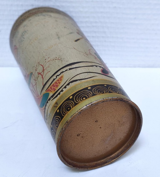 Image 1 of Portapinceles decorado al estilo japonés, mediados del siglo XX.