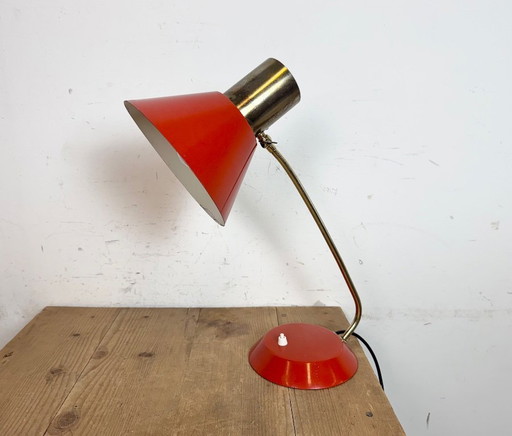 Vintage Red Table Lamp , 1970s