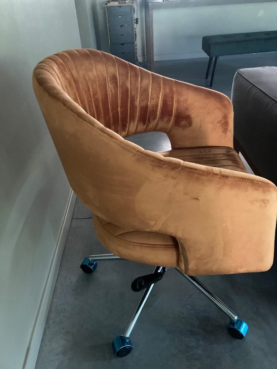 Verstelbare bureaustoel – Bureaustoelen, Velvet, Metal (photo 5 of 8)