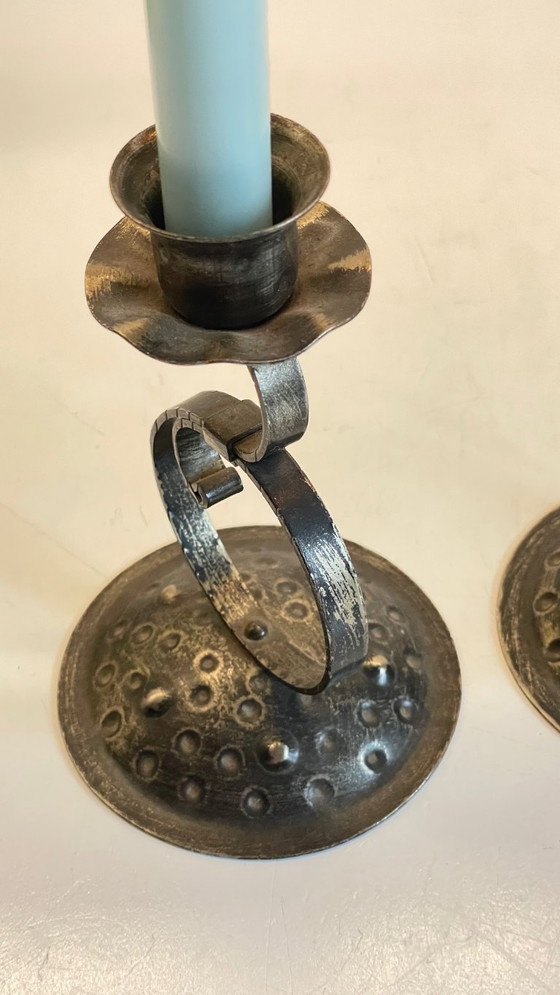 Image 1 of BOUGEOIRS Métal à Patine Noire VINTAGE