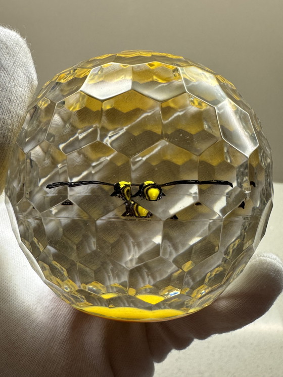 Image 1 of Saint-Louis - Exclusive Crystal Paperweight "Nid d'Abeilles" - Limited Edition (28/150) - 1996