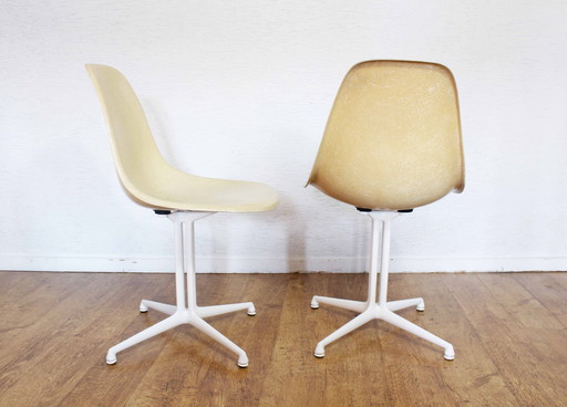 Paar Eames La Fonda stoelen 1970