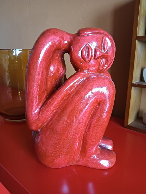 Image 1 of Desnudo femenino rojo