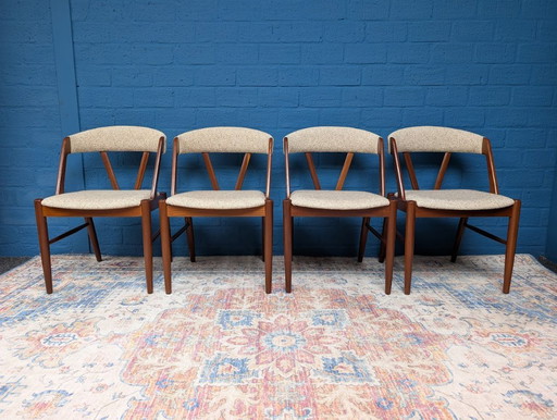 4x Chaises Design Vintage, Henning Kjærnulf, Années 60