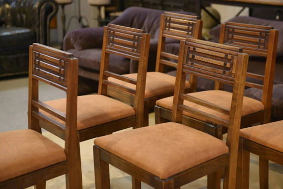 Set of 6 brutalist chairs from the 1950s. – Dining chairs (photo 5 of 10)