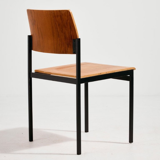 Image 1 of MK11372 Chaise en teck sur base métallique