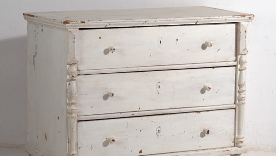 Antique white chest of drawers (c.1920) #48 (photo 3 of 40)