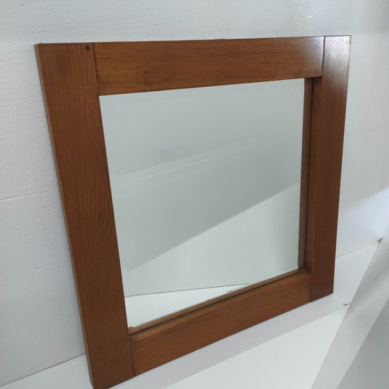 Image 1 of Miroir mural à facettes en chêne belge MTE Theuns (2 présents)