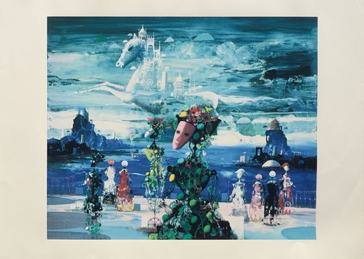 Jean CALOGERO Karneval-Siebdruck 1980