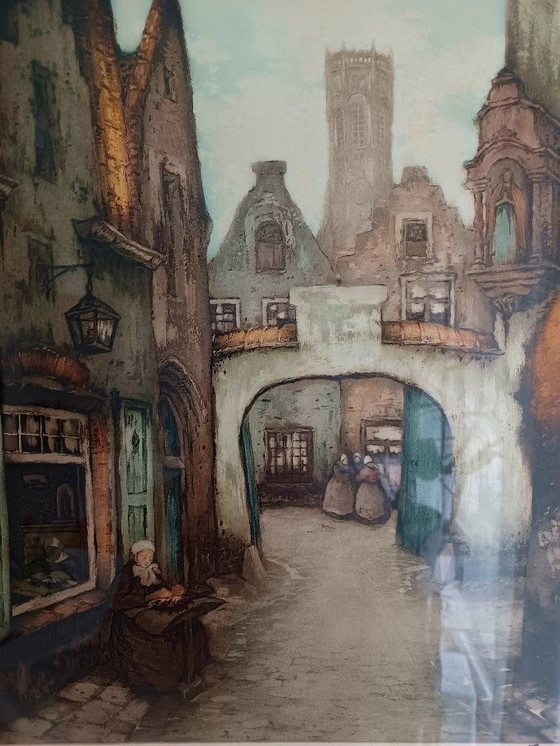 Image 1 of Jef Codron "Sérénité. Signed Etching 115/350