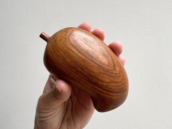 4x Vintage Houtdraaiwerk Handwerk Fruit #2 – Decoratieve objecten, Wood (photo 7 of 8)