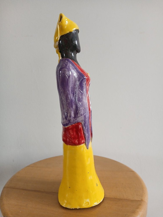 Image 1 of Statua colorata in ceramica