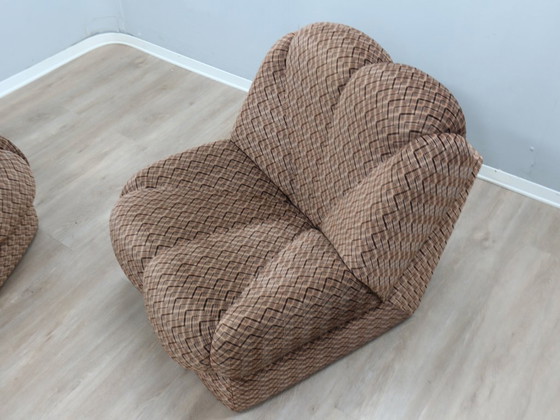 Image 1 of Italian vintage flower inspired design modular sofa, 1970s