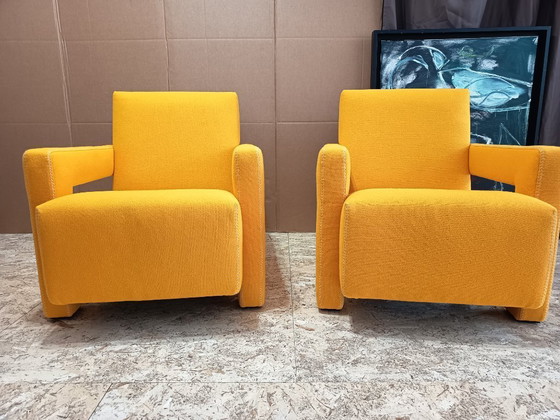 Image 1 of CASSINA 2x Poltrona 637 Utrecht 2024 (NUOVO, mai usato) in lana gialla KVDRAT € 6.600