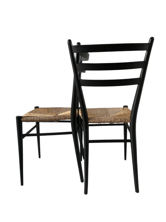 Image 1 of 2 sedie italiane vintage anni Cinquanta in stile Gio Ponti