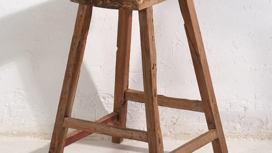 Antiker hoher Hocker (ca. 1900) #6 – Barhocker (photo 3 of 40)