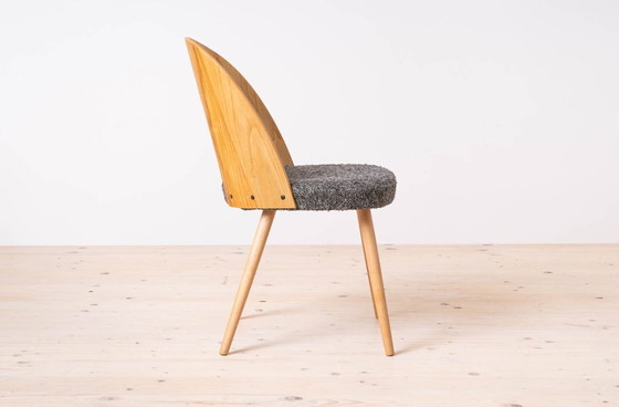 Image 1 of Dining Table with Set of 4 Dining Chairs by Antonin Šuman, Reupholstered, Czechoslovakia, 1960s