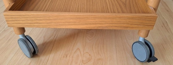 Image 1 of Servierwagen/Trüffeltisch/Beistelltisch aus Eichenholz „Mai Tai“ mit Rollen – Punt Mobles