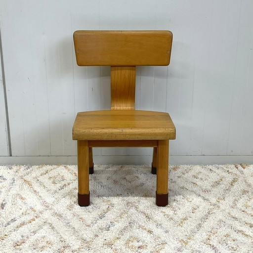 Vintage retro school chair toddler toddler chair