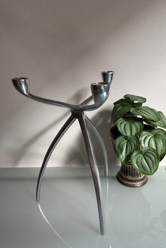 Portacandele Retro Space Age – De Bijenkorf, Metal, Aluminium (photo 3 of 6)