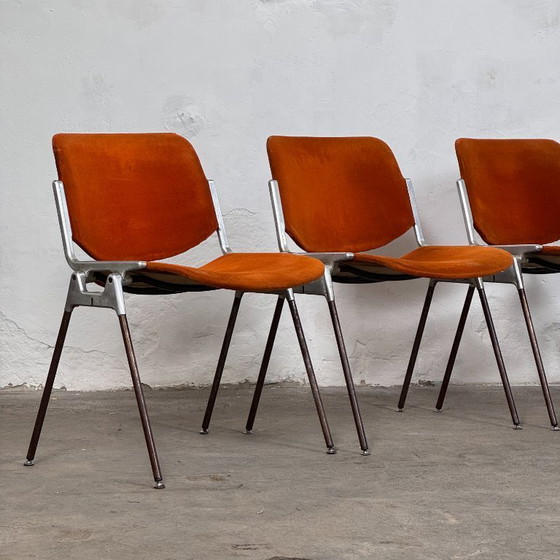 Image 1 of Set of 4 Giancarlo Piretti DSC 106 Chairs for Castelli, 1970s