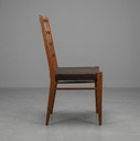 Ensemble de 5 chaises de salle à manger Pastoe ST09 de Cees Braakman – Teck – À retapisser