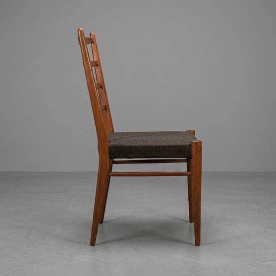 Juego de 5 sillas de comedor Pastoe ST09 de Cees Braakman – Teca – Para retapizar – Wood (photo 3 of 7)