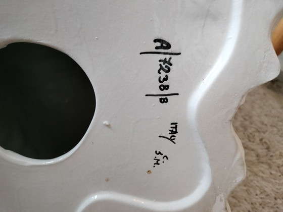 Image 1 of Statuette vintage XL en céramique, lévrier afghan, d'Italie