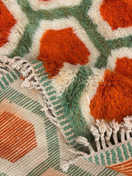Image 1 of Marokkaans tapijt stijl Seventy, Marokkaans interieur woonkamer 220x300 cm
