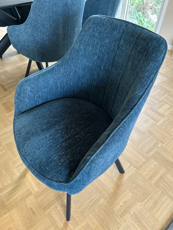 Image 1 of 8 sedie MACCELLO design – Petrolio – girevoli e super comode