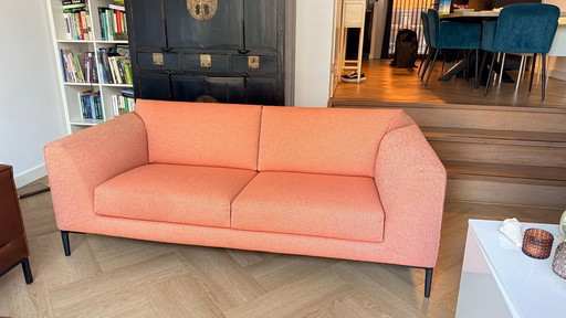 Pode Fold Bank 3-Zits – Tweed Stof – Oranje – Zo Goed Als Nieuw!