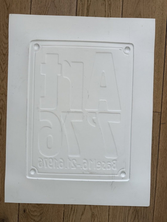 Image 1 of Art Basel poster 1976 design kunst Zwitsers Vitra Knoll Moderne kunst