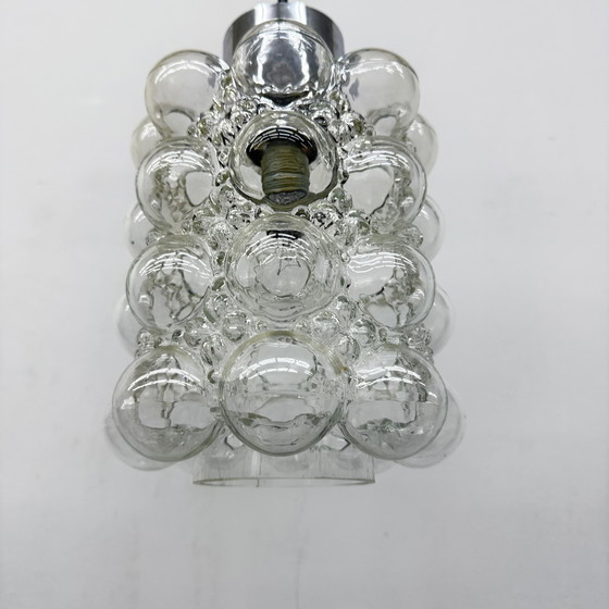 Image 1 of Gran colgante de cristal de burbujas de Helena Tynell para Limburgo, Alemania, década de 1970
