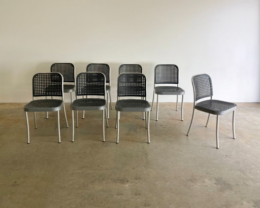 8x De Padova sillas de diseño italiano de Vico Magistretti