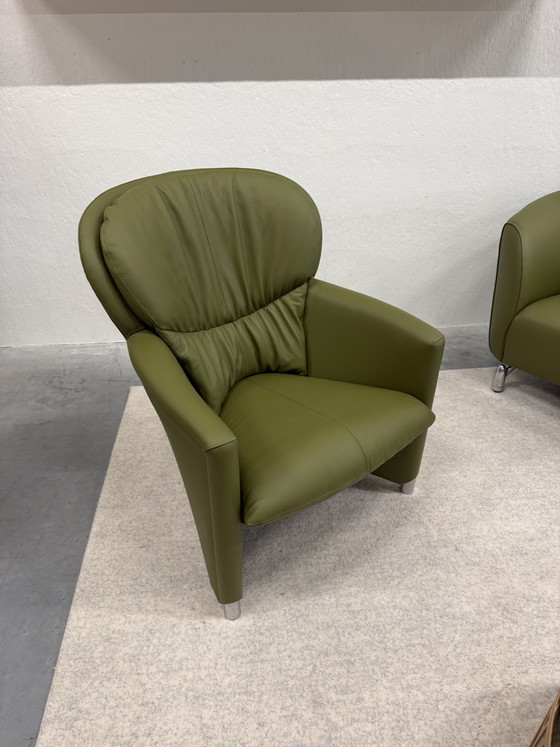 Leolux Excalibur Armchair Green Leather (photo 5 of 10)