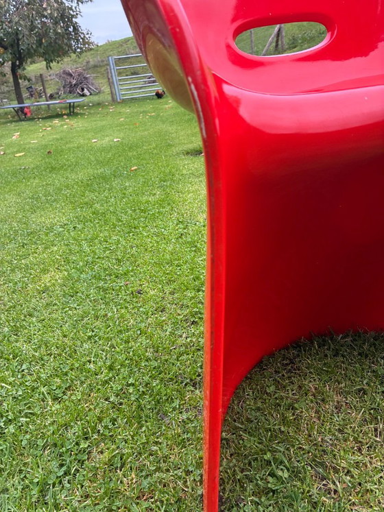 Sedia di design Winfried Staeb Form+Life collections, Sedie da camera, Plastica, Rosso (foto 10 di 14)