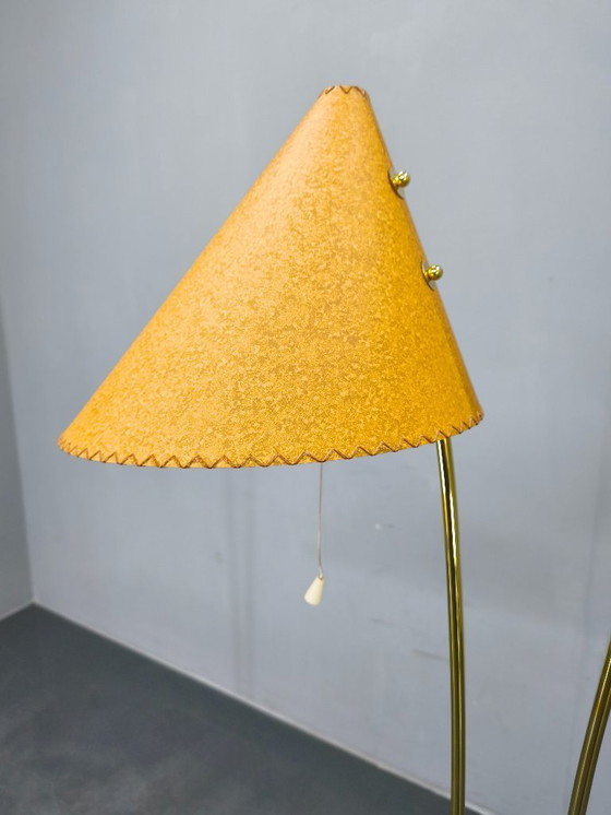 Image 1 of Mid Century Japanese Style Brass Floor Lamp, 1960s